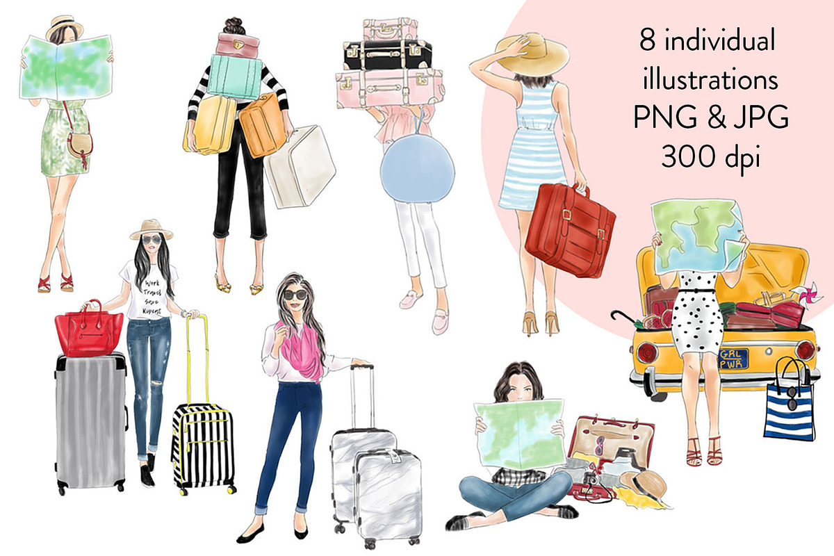 Travel Girls, a Person Illustration by Parinaz Wadia Design (Photo 2 of 3)