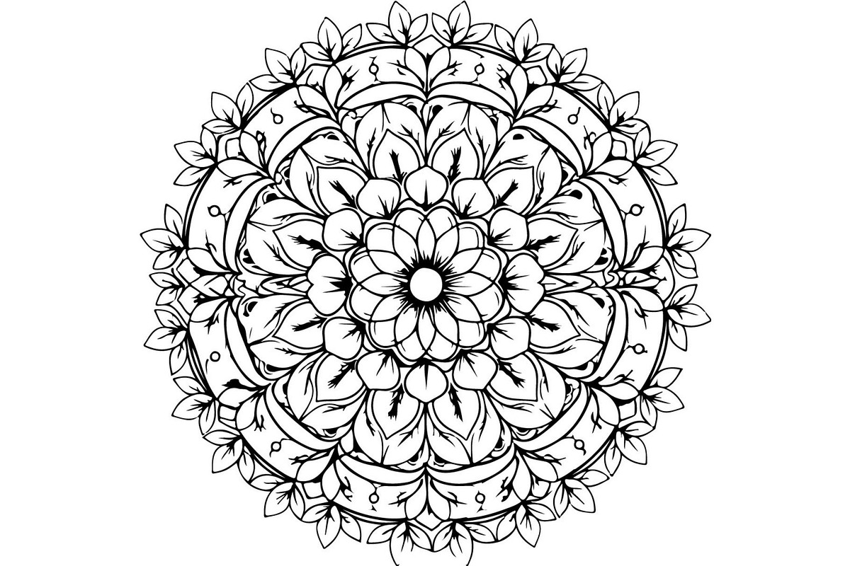 Floral Mandala, an Object Graphic by Designer_Momina (Photo 6 of 19)