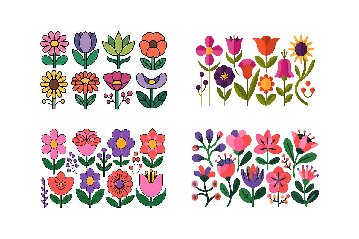 Watercolor Flowers in Spring, a Decorative Illustration by ForhadGFX (Photo 12 of 15)