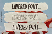 Vacances Layered Condensed Font, a Handwritten Font by Ef Studio (Thumbnail 4 of 12)