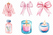 Spa Watercolor Clipart, an Illustration by Watercolor design (Thumbnail 4 of 12)