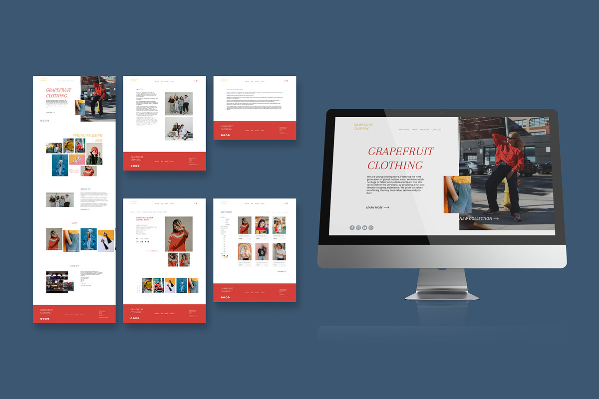 Clothing store template (Figma), a Wireframe Template by helgascandinavus (Photo 3 of 6)