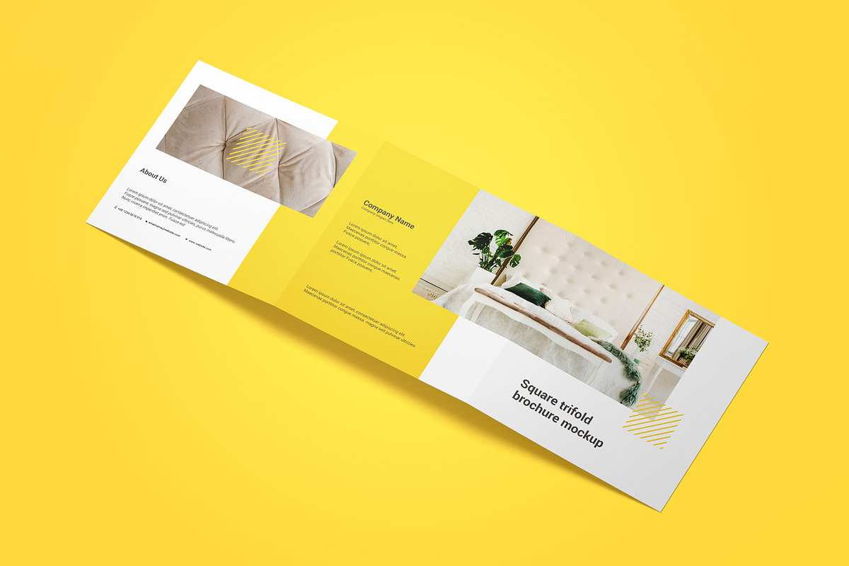 Square Trifold Brochure Mockup, a Product Mockup by Mockup Supper (Photo 3 of 17)