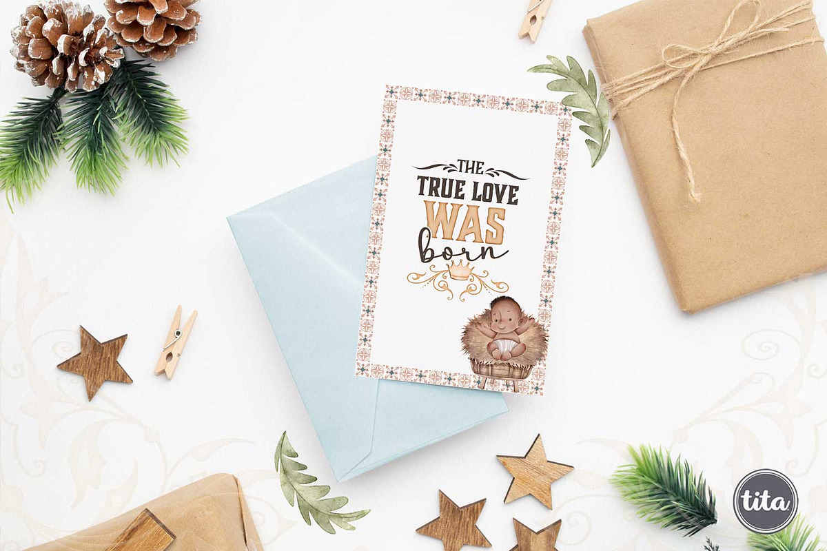 Watercolor Christmas clip part, a Seasonal Illustration by Tita Creative Studio (Photo 4 of 6)