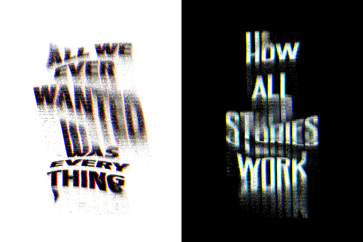 Distortion Text Effects Collection, a Texture Graphic by pixelbuddha.net (Photo 3 of 13)