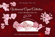 Whimsical Cupid Collection, a Decorative Illustration by InstaDesignPro (Thumbnail 1 of 12)