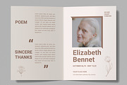 Simple Funeral Program Template, a Stationery Template by MightyDesign (Thumbnail 2 of 6)