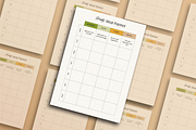 Weekly Meal Planner Template, a Marketing Template by CubicSpace (Thumbnail 4 of 4)