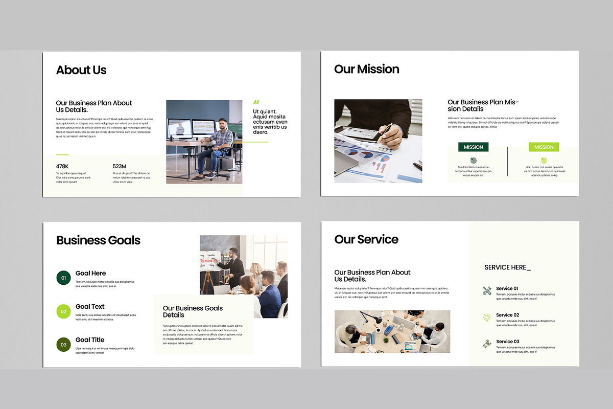 Business Plan Presentation Template, a Flyer Template by MightyDesign (Photo 3 of 8)