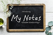 My Notes - child's handwriting, a Handwritten Font by Atj.std (Thumbnail 1 of 5)