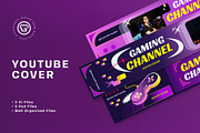 Purple Y2K Gaming YouTube Cover, a Social Media Template by graphicook (Thumbnail 1 of 3)