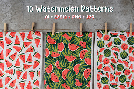 10 Watermelon Patterns