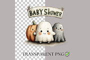 Halloween Baby Shower PNG & Patterns, a Seasonal Illustration by Nicole Branger Art (Thumbnail 2 of 23)