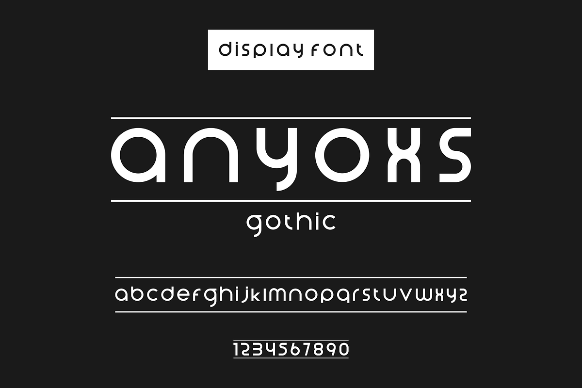 anyoxs gothic, a Sans Serif Font by ulndsgn (Photo 2 of 3)