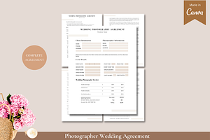 Photography Wedding Agreement