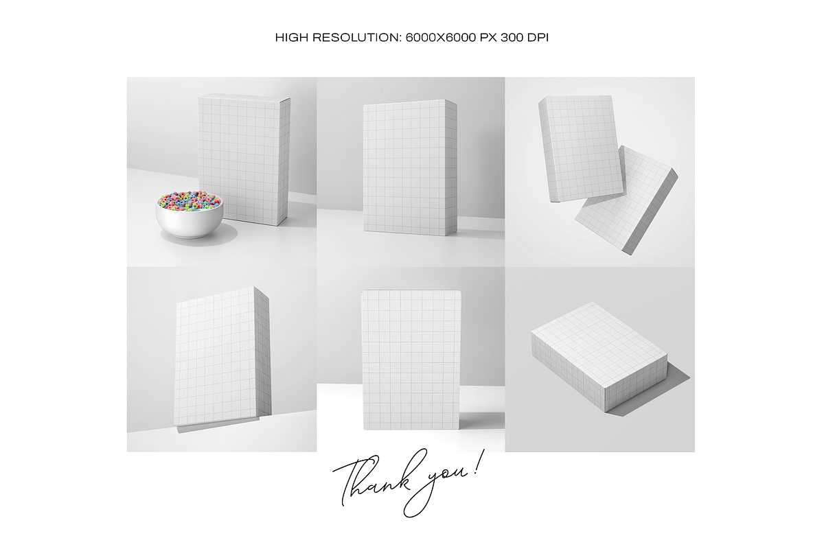 Cereal Box Mockup Set – 6 PSD Files, a Packaging Mockup by Grid&Glow (Photo 8 of 8)