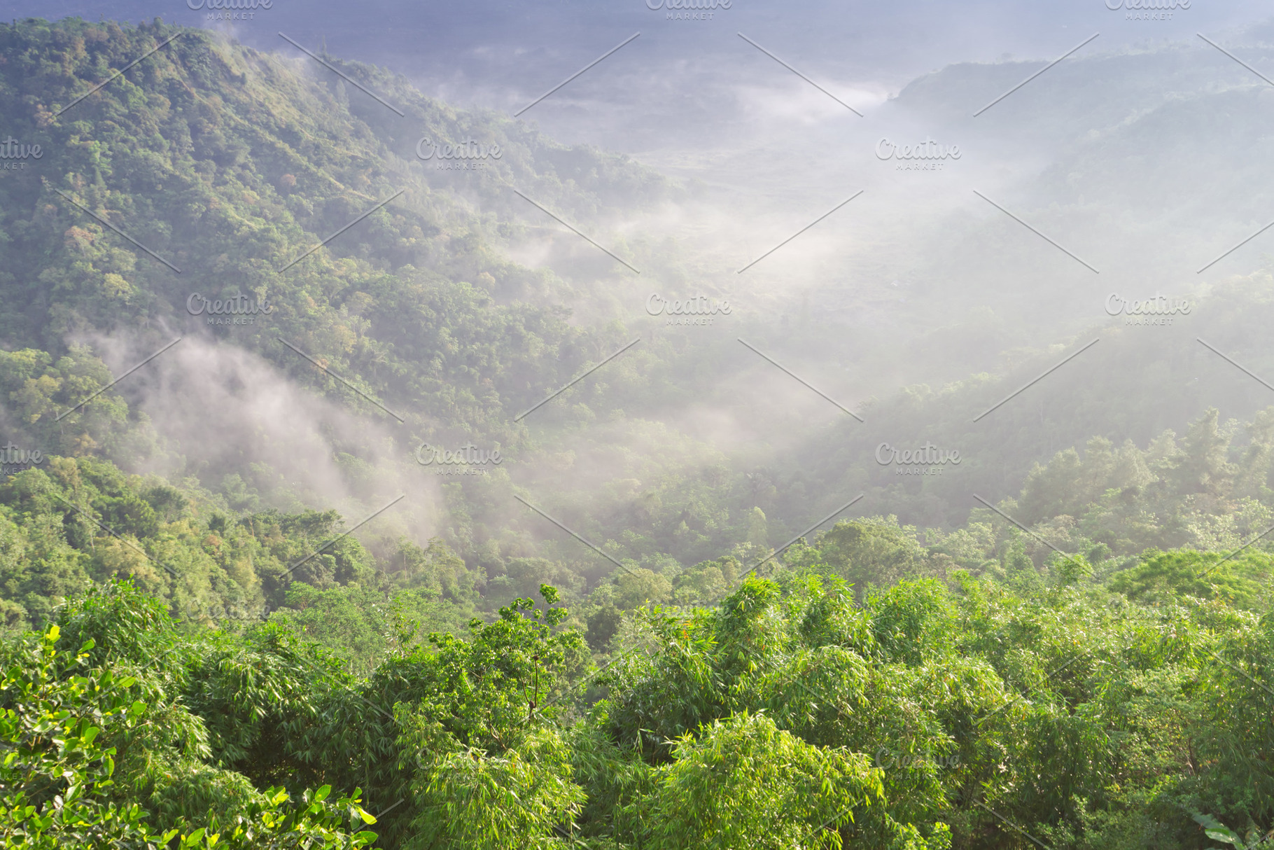 Landscape into Batur volcano, a Photo by saiko3p