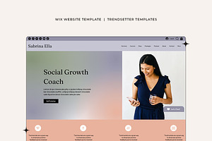 Sabrina Ella Wix Website Template
