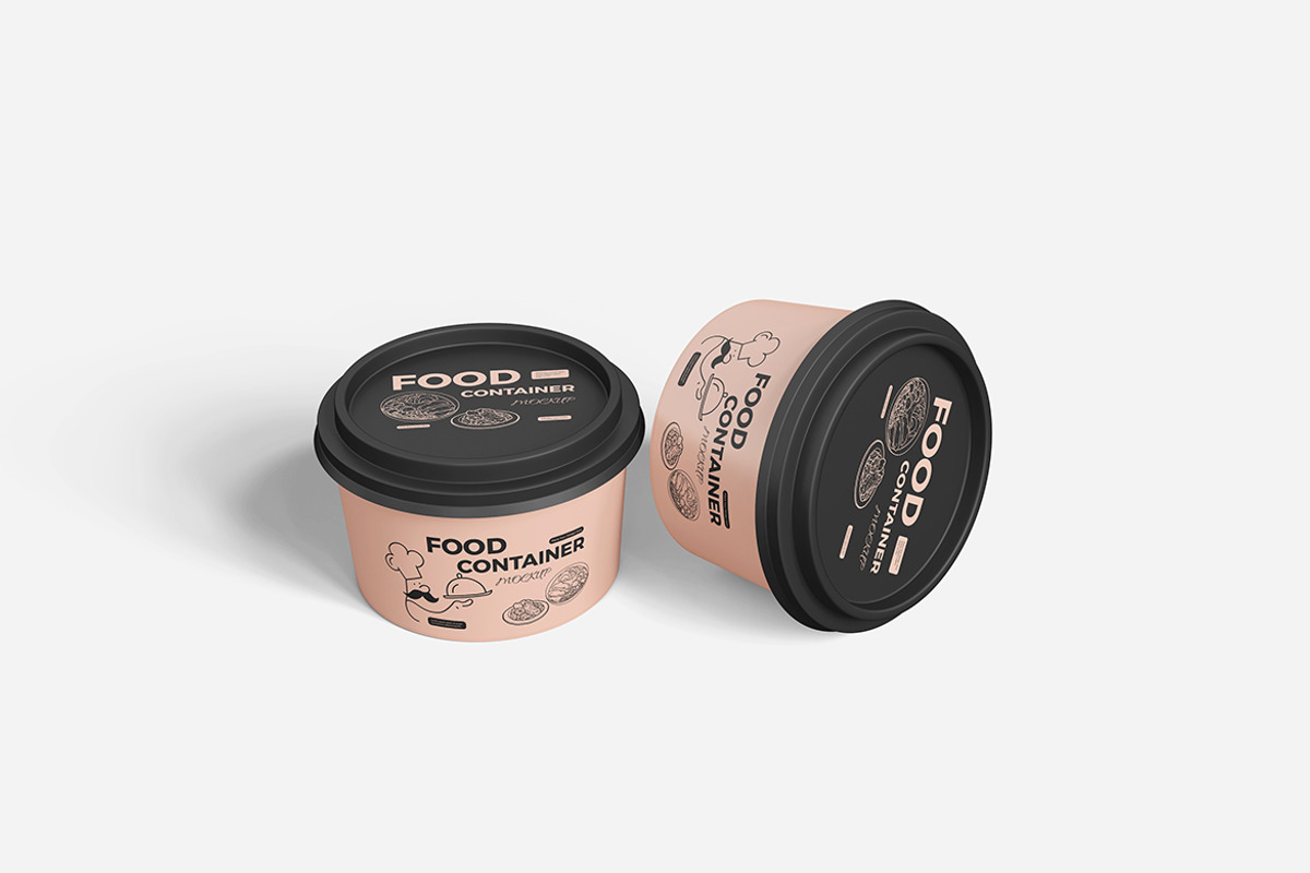 Food Container Mockup PSD Packaging, an Advertising Mockup by Indah (Photo 5 of 6)
