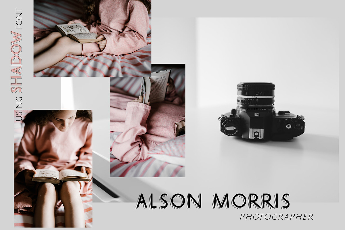 SHADOW Sans Serif Font Family preview 4