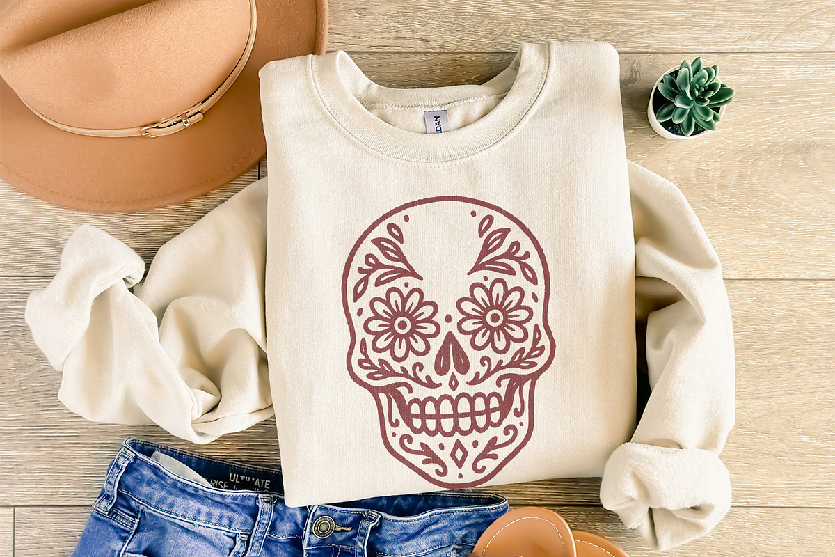 Day Of The Dead Skull PNG, Sugar, an Illustration by SharpMarketplace (Photo 8 of 9)