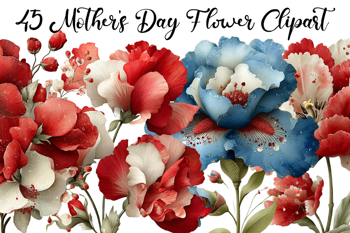 Mother's Day Flower Clipart, a Graphic by CitraGraphics (Photo 1 of 5)