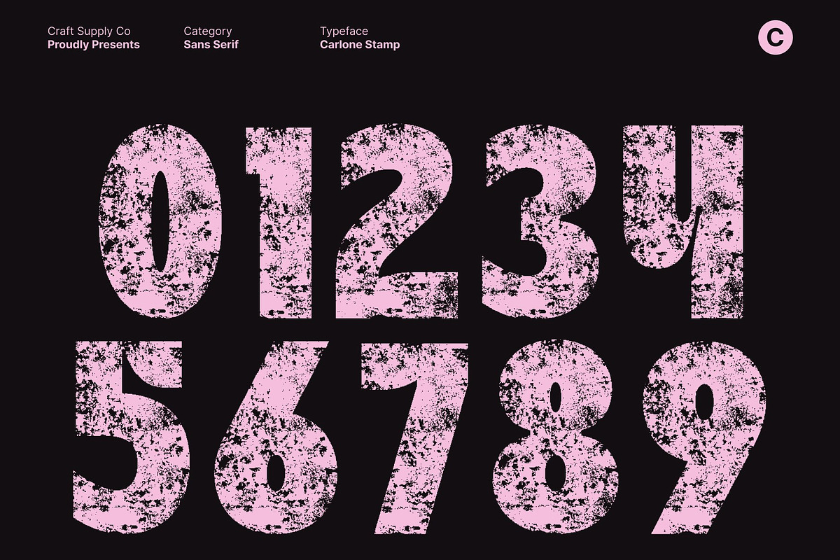 Carlone Stamp, a Sans Serif Font by Craft Supply Co. (Photo 4 of 8)