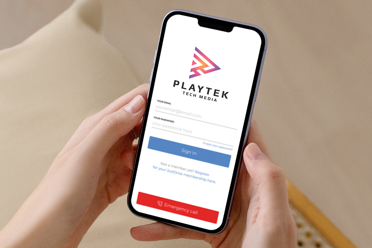 Playtek Media Play Logo, a Branding & Logo Template by Design_Planet (Photo 3 of 4)