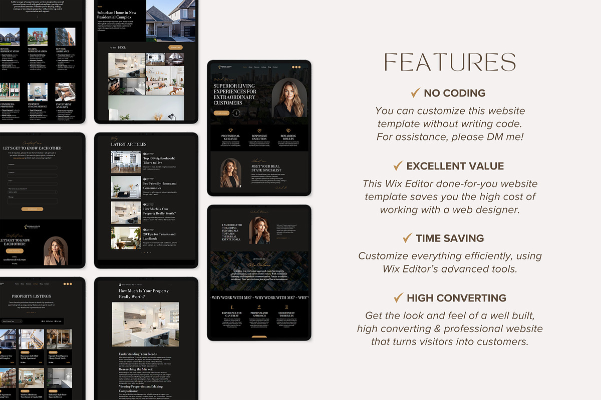 Realtor Wix Template Real Estate, a Wix Template by vectorocean (Photo 5 of 11)