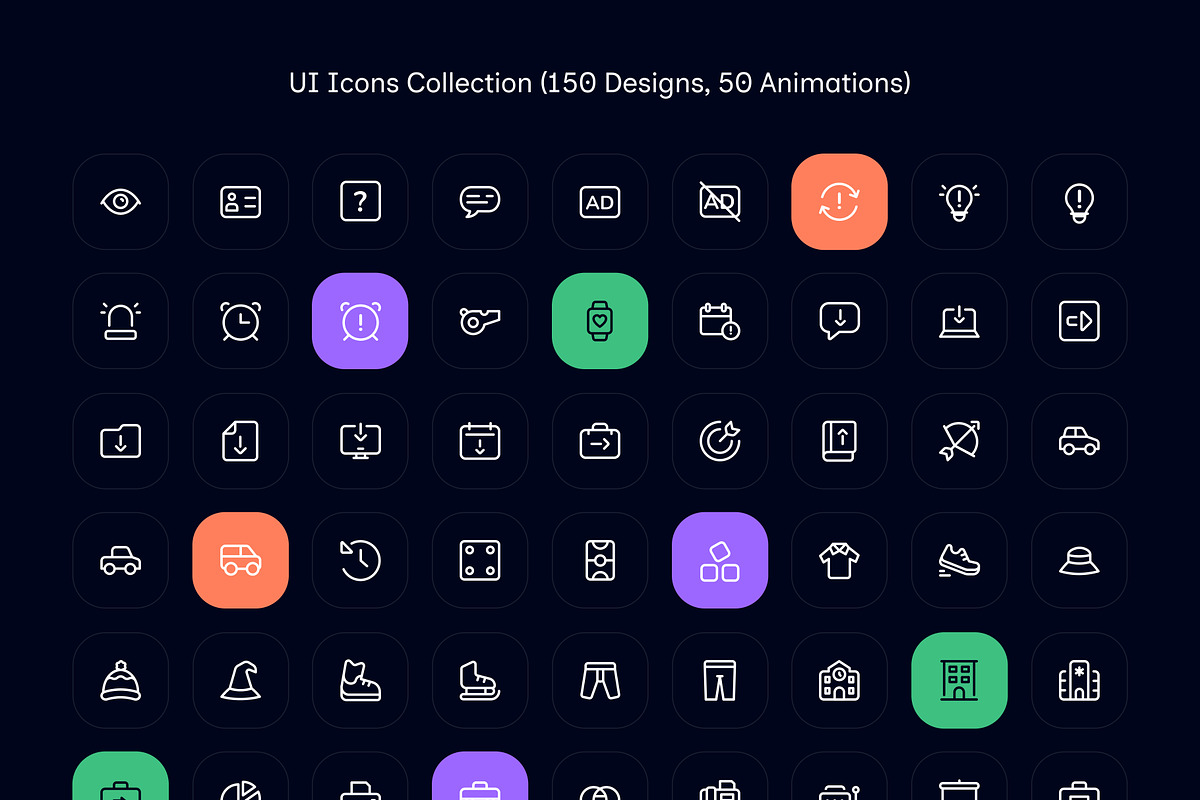 User Interface Animated Bundle, a Solid Icon by Prosymbols (Photo 8 of 8)