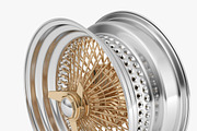 100 Spoke Wire Wheel Rim, a Cars & Vehicle 3D Model by Alartimodels (Thumbnail 4 of 15)