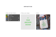 Canvas Bag Mockups - City Park Ed., a Shirt Mockup by BULBFISH (Thumbnail 4 of 14)