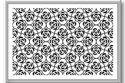 Flower geometric pattern with roses, a Pattern Graphic by RODINA (Thumbnail 3 of 3)