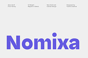 Nomixa Sans Serif Family, a Sans Serif Font by Yukita Creative (Thumbnail 1 of 10)