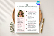 Sorority Rush Resume Canva Template, a Resume Template by Moeen (Thumbnail 1 of 8)