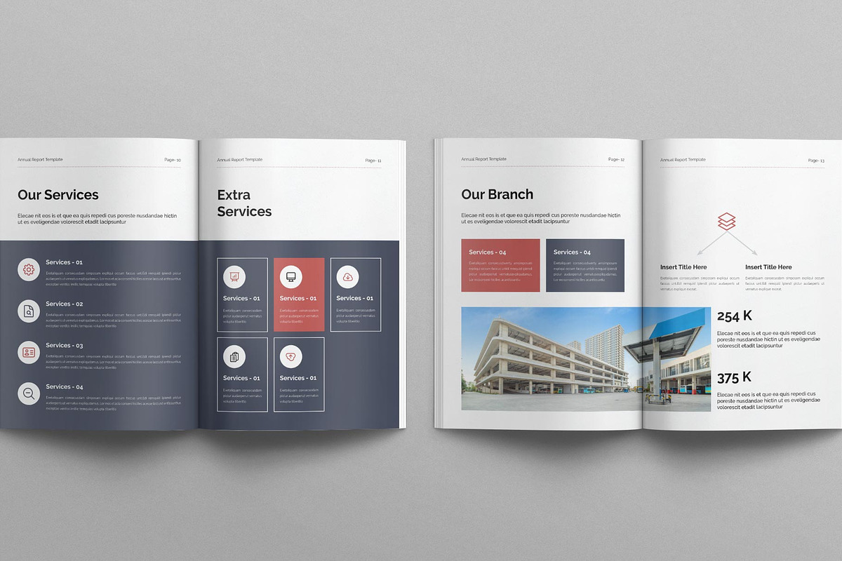 Annual Report Template – 20 Pages, a Brochure Template by E-Type (Photo 5 of 8)