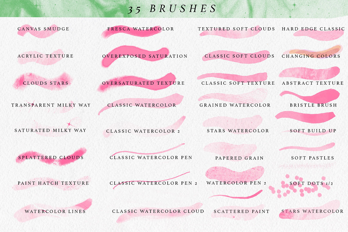 Procreate Summer Watercolor Brushes, a Brush Add-On by Neon Wild (Photo 2 of 13)