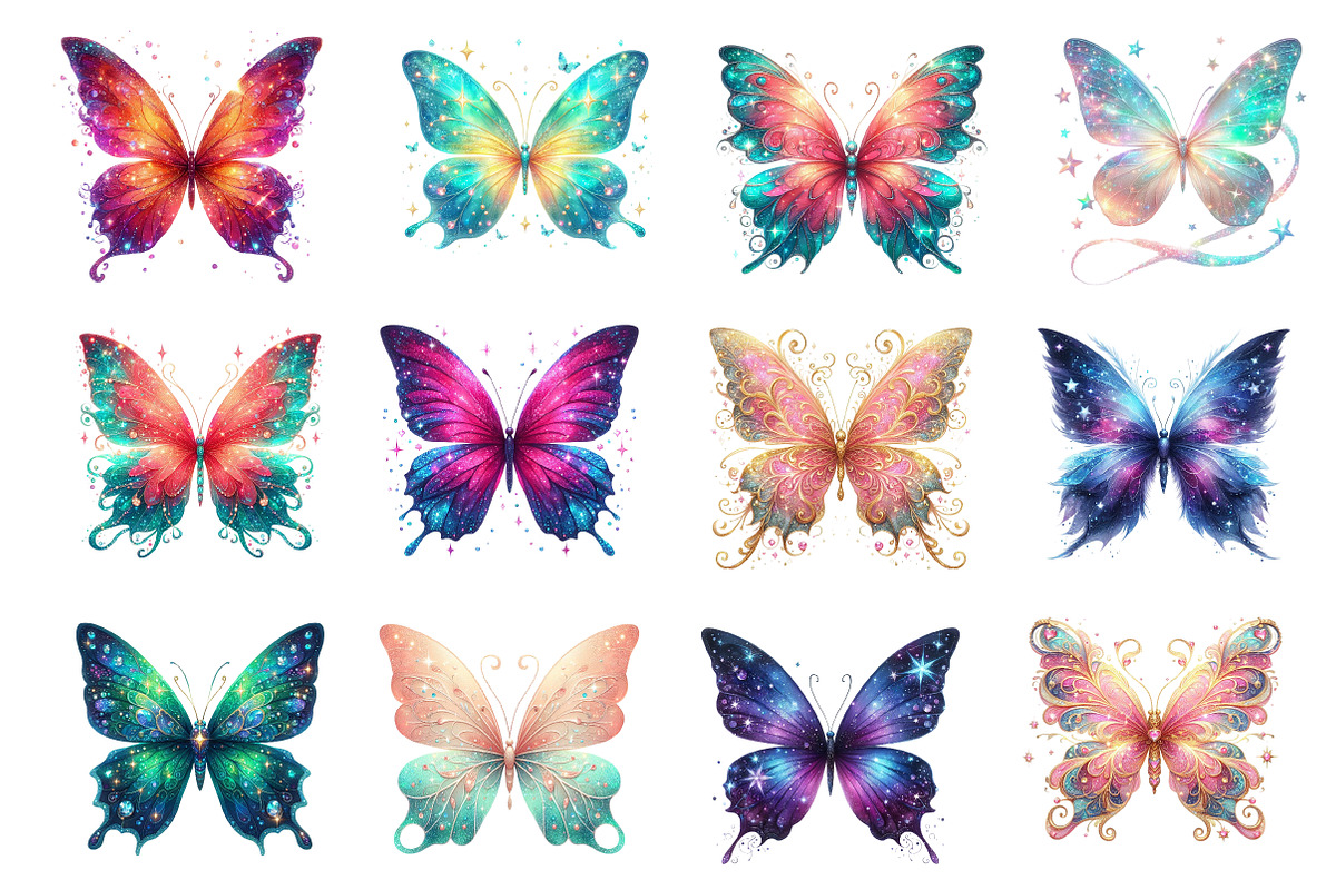 Magic Butterflies Clipart Butterfly, an Illustration by Dream Creation (Photo 3 of 4)