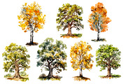 Trees and mountains,watercolor, an Object Illustration by AkvarelRiver (Thumbnail 6 of 6)