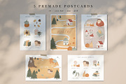 Autumn friends: cozy & cute clip art, an Animal Illustration by Cute Atelier (Thumbnail 10 of 12)