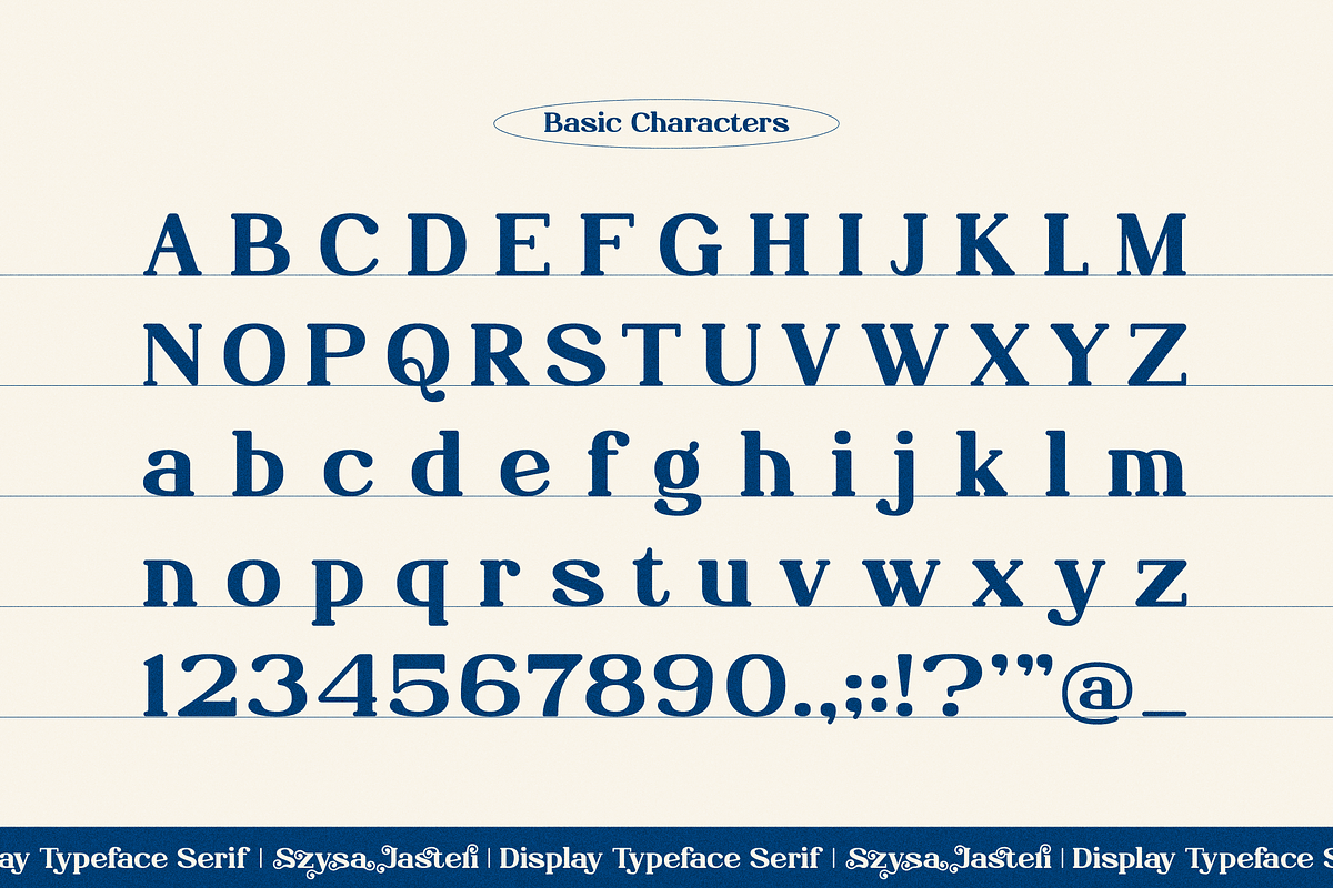 Szysa Jasteri Display Typeface Serif, a Serif Font by Denustudios (Photo 10 of 12)