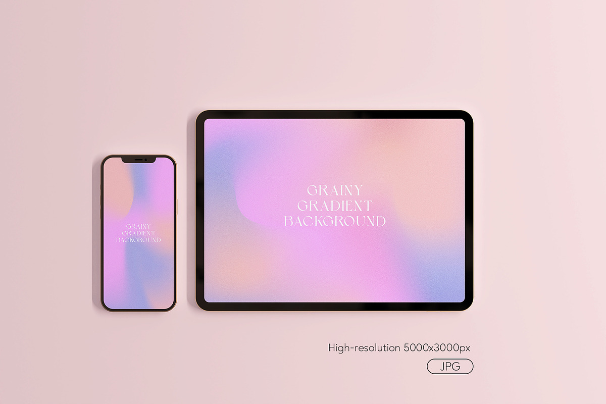 Pink grainy gradient textures, a Texture Graphic by hanifa_design (Photo 3 of 7)
