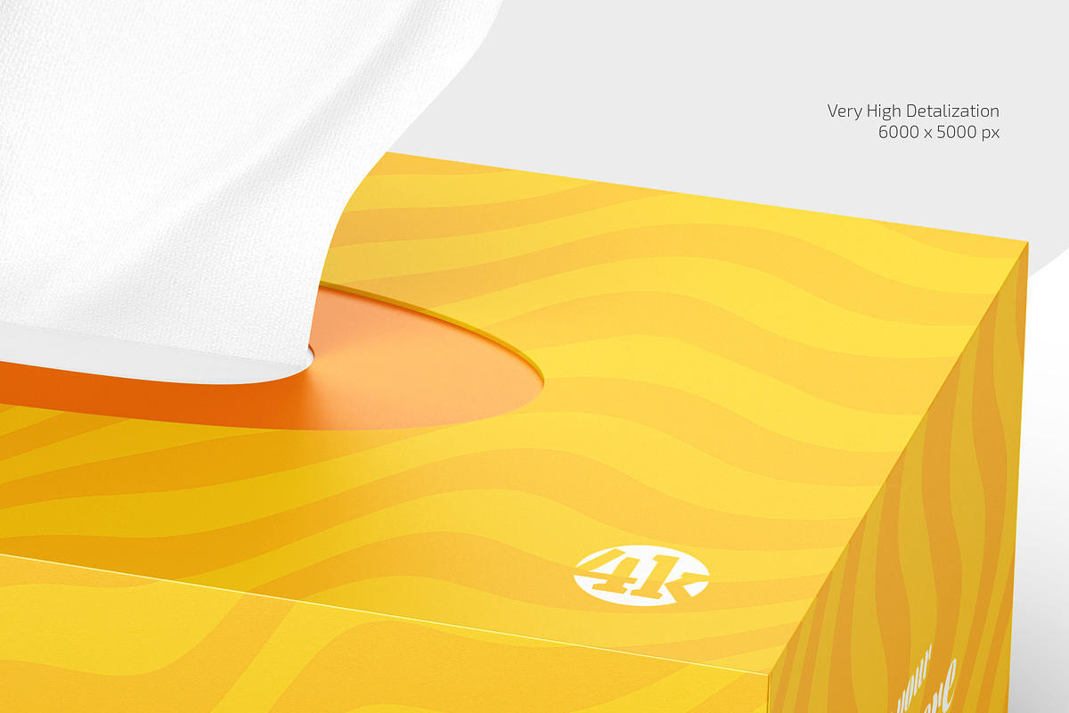 Box with Paper Wipes Mockup Set, a Packaging Mockup by Country4k (Photo 3 of 4)
