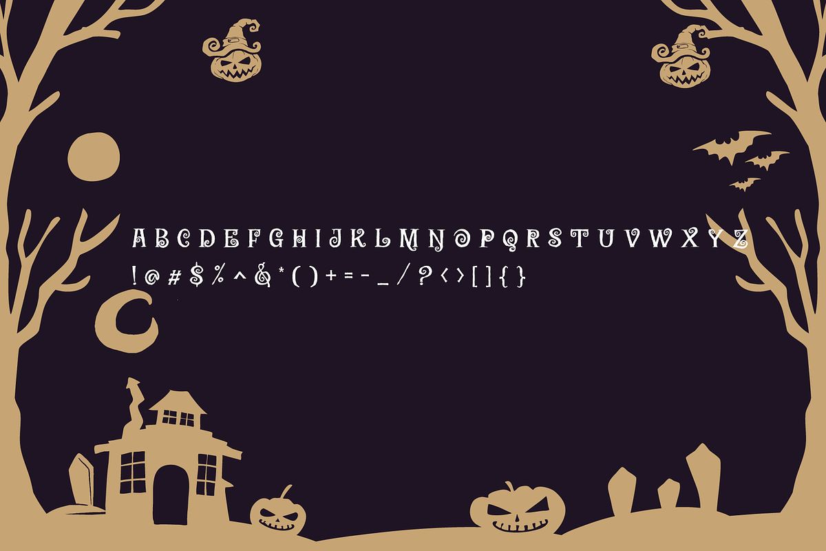 MALLERO - Halloween Font, a Script Font by Design House (Photo 3 of 3)