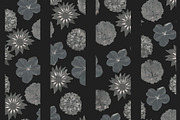 Seamless Pattern Dark Floral Kit, a Pattern Graphic by DanFLCreativo (Thumbnail 3 of 5)