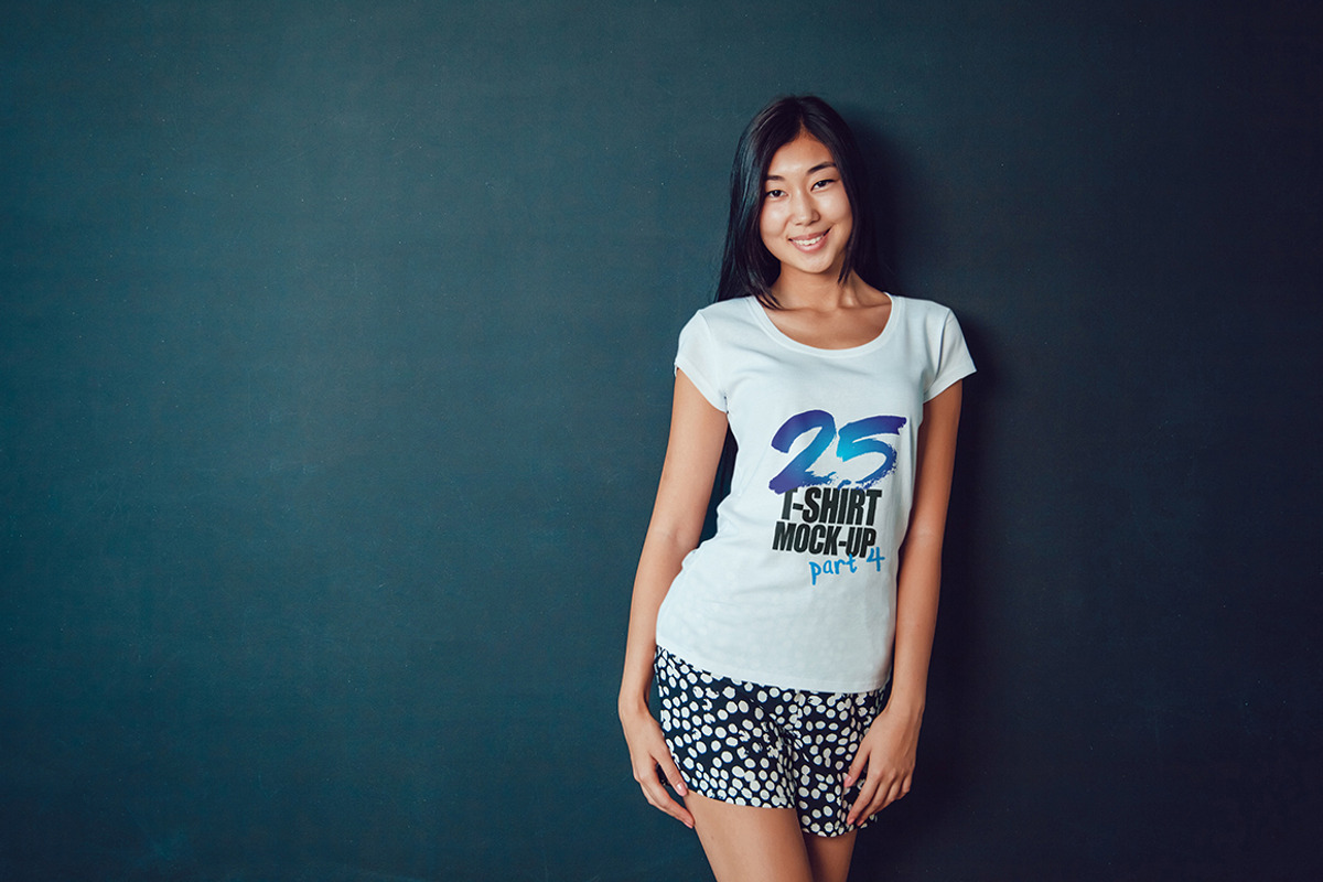 25 T-Shirts Mock-Up (Part 4), a Shirt Mockup by Freeman Studio (Photo 28 of 32)