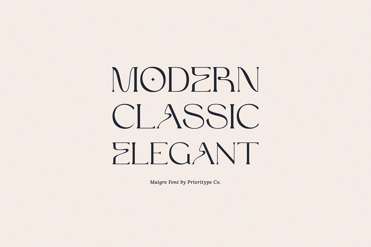 Maigre - Modern Serif, a Serif Font by Prioritype Co (Photo 3 of 15)