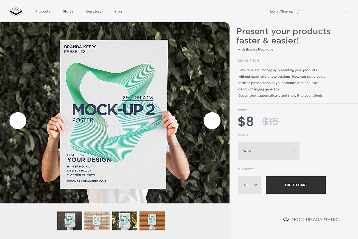 Man Holding Poster 2 Mock-up, a Print Template by Branda Keeps (Photo 12 of 16)
