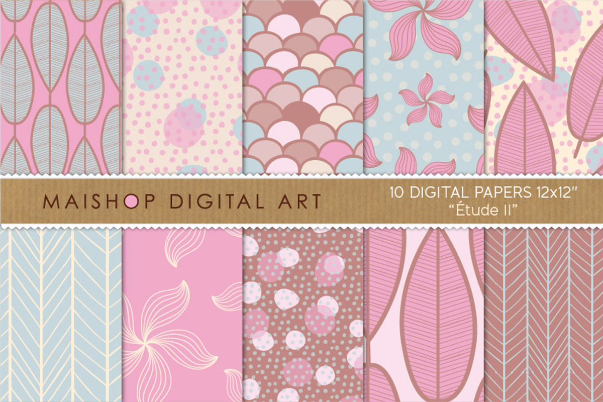 Digital Papers Étude Set 02
