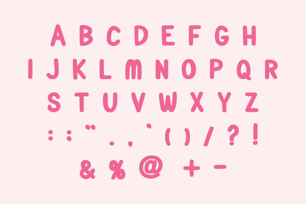 Pinky Candy, a Font by Fourteen Letter (Photo 4 of 7)